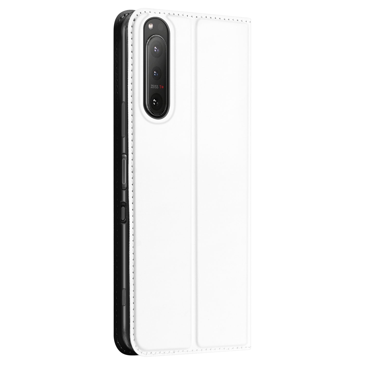 Sony Xperia 1 III Stand Case Hoesje Wit met Pashouder