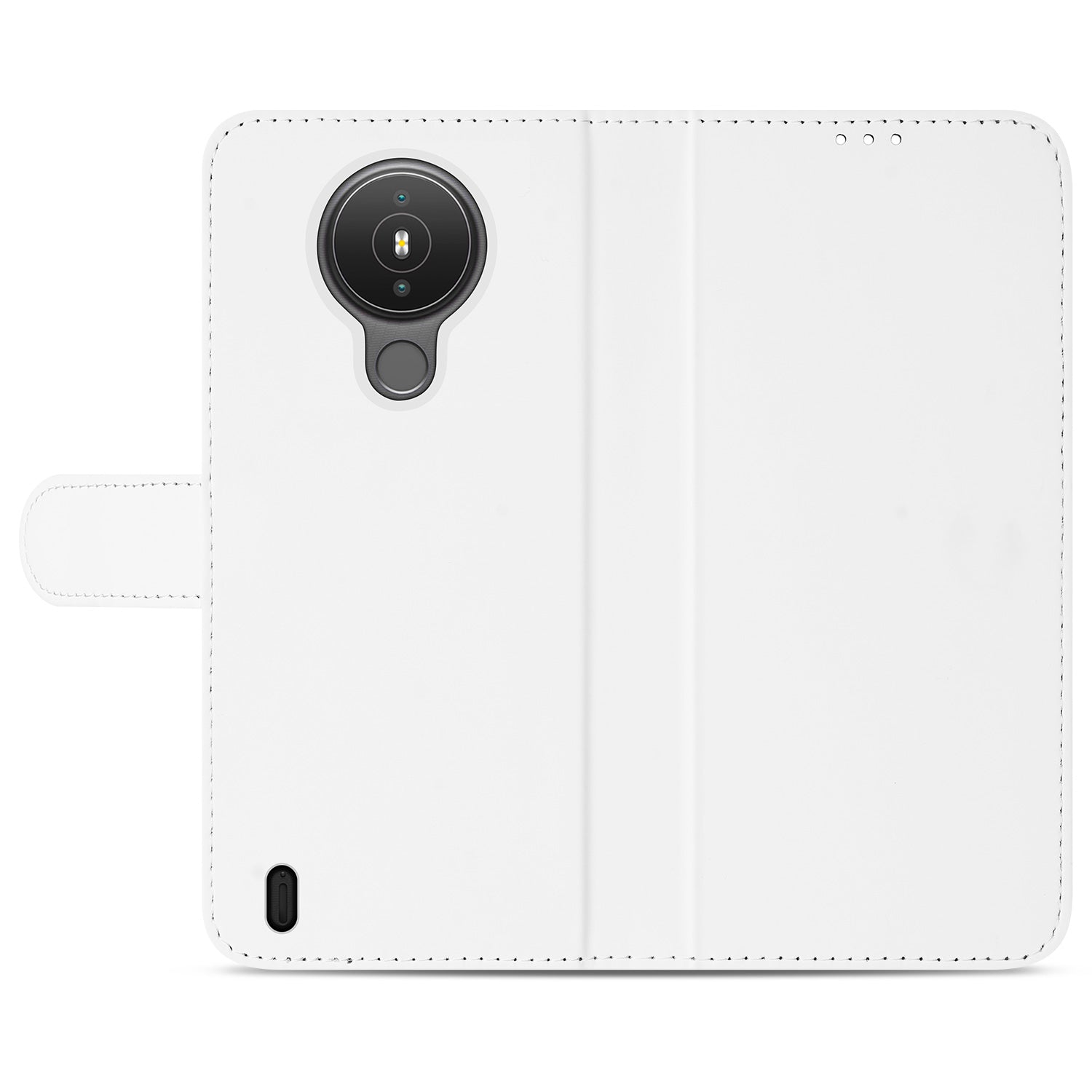 Nokia 1.4 Book Cover Wit met Pasjeshouder