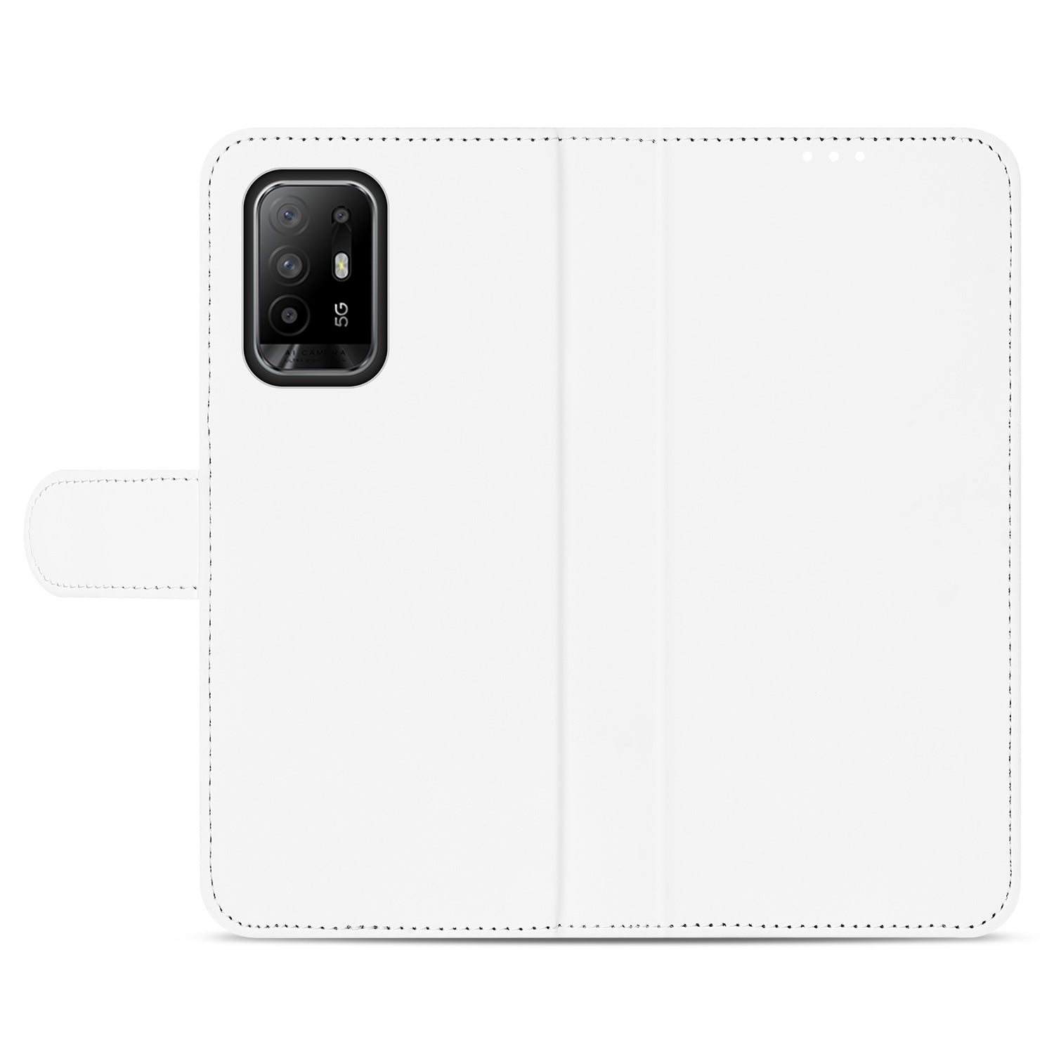 Hoesje OPPO Reno5 Z | A94 5G Book Cover Wit met Pasjeshouder