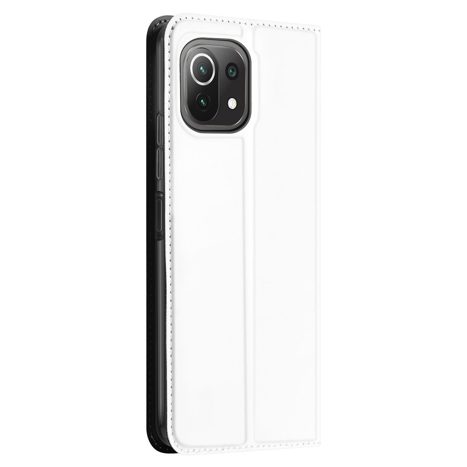 Xiaomi 11 Lite NE 5G | Mi 11 Lite Stand Case Hoesje Wit met Pashouder