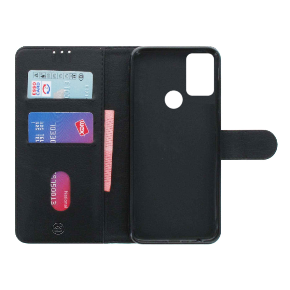 Motorola Moto G50 Hoesje Zwart met Pasjeshouder