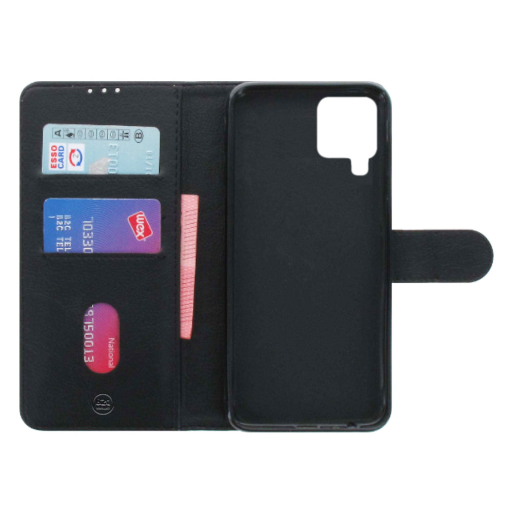 Samsung Galaxy A22 4G Book Case Zwart met Pasjeshouder