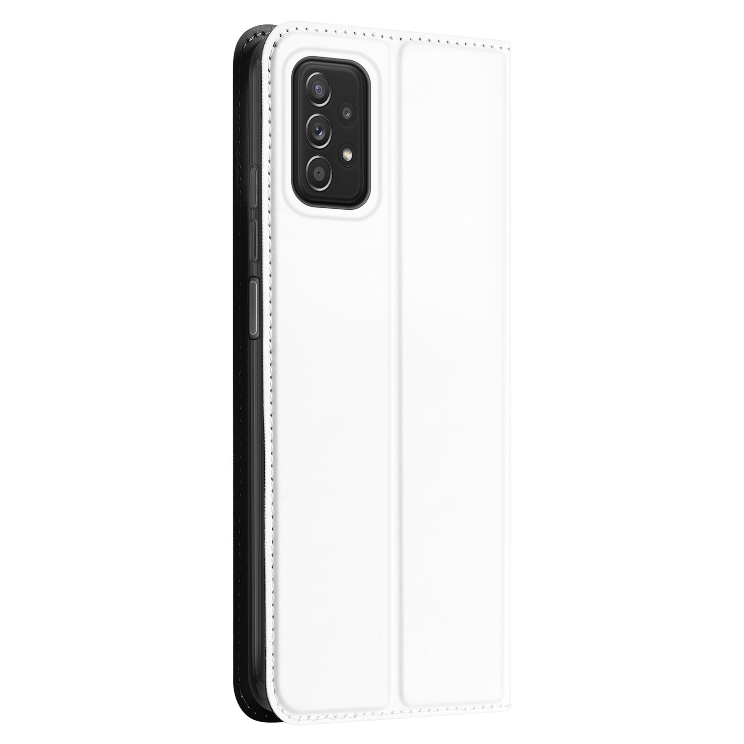 Samsung Galaxy A03s Stand Cover Hoesje Wit met Pashouder