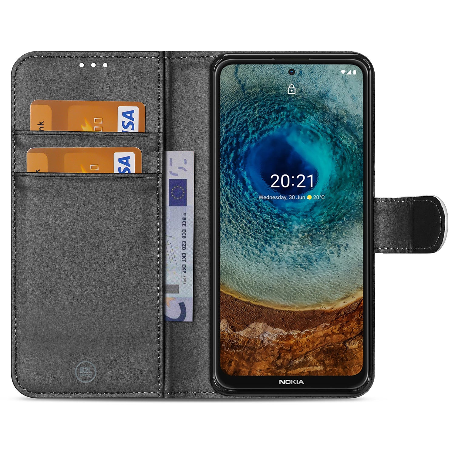 Nokia X10 | X20 Book Cover Wit met Pasjeshouder