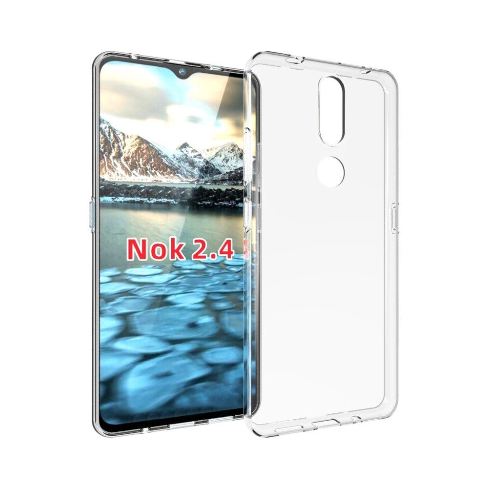 Hoesje Nokia 2.4 TPU Siliconen Back Cover Transparant