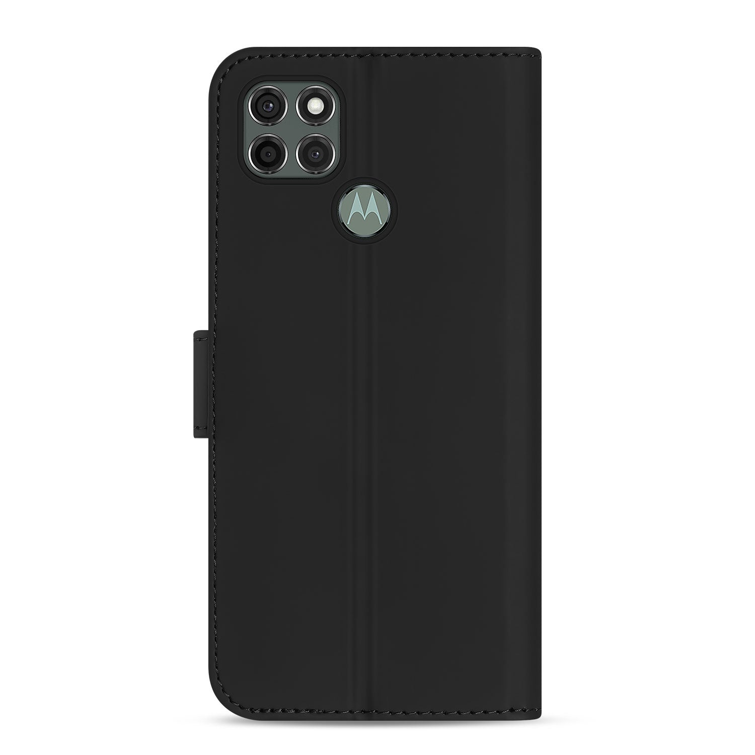 Bookcase Motorola Moto G9 Power Hoesje Zwart met Pasjeshouder