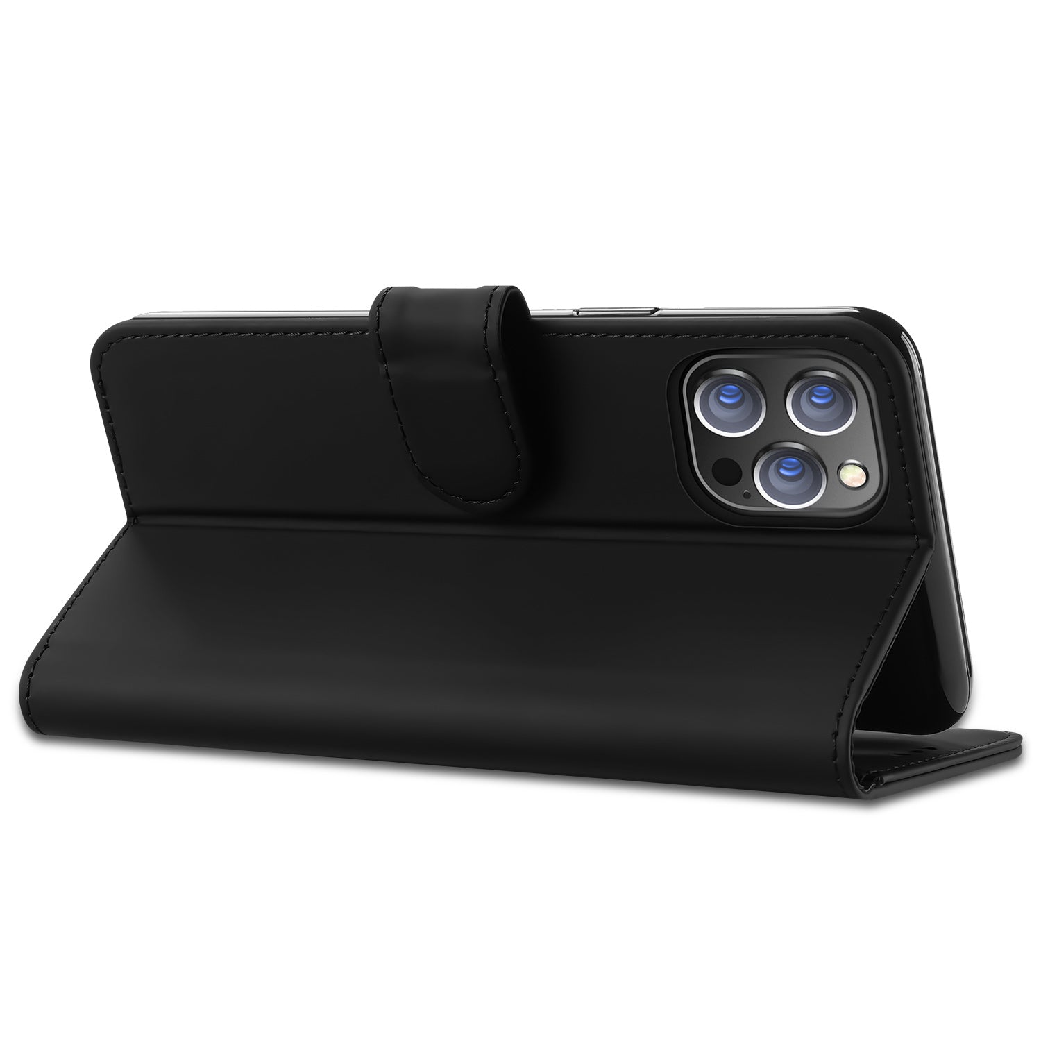 Bookcase iPhone 13 Pro Max Hoesje Zwart met Pasjeshouder