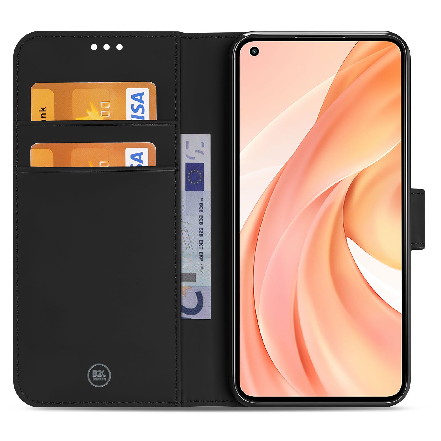 Hoesje Xiaomi Mi 11 Lite | Xiaomi 11 Lite 5G NE Book Case Zwart met Pasjeshouder