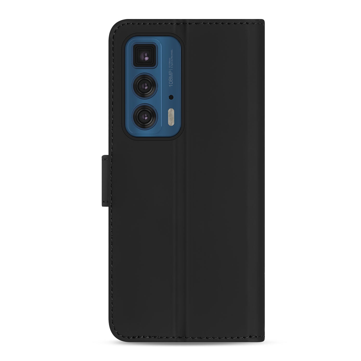 Motorola Edge 20 Pro Hoesje Zwart met Pasjeshouder