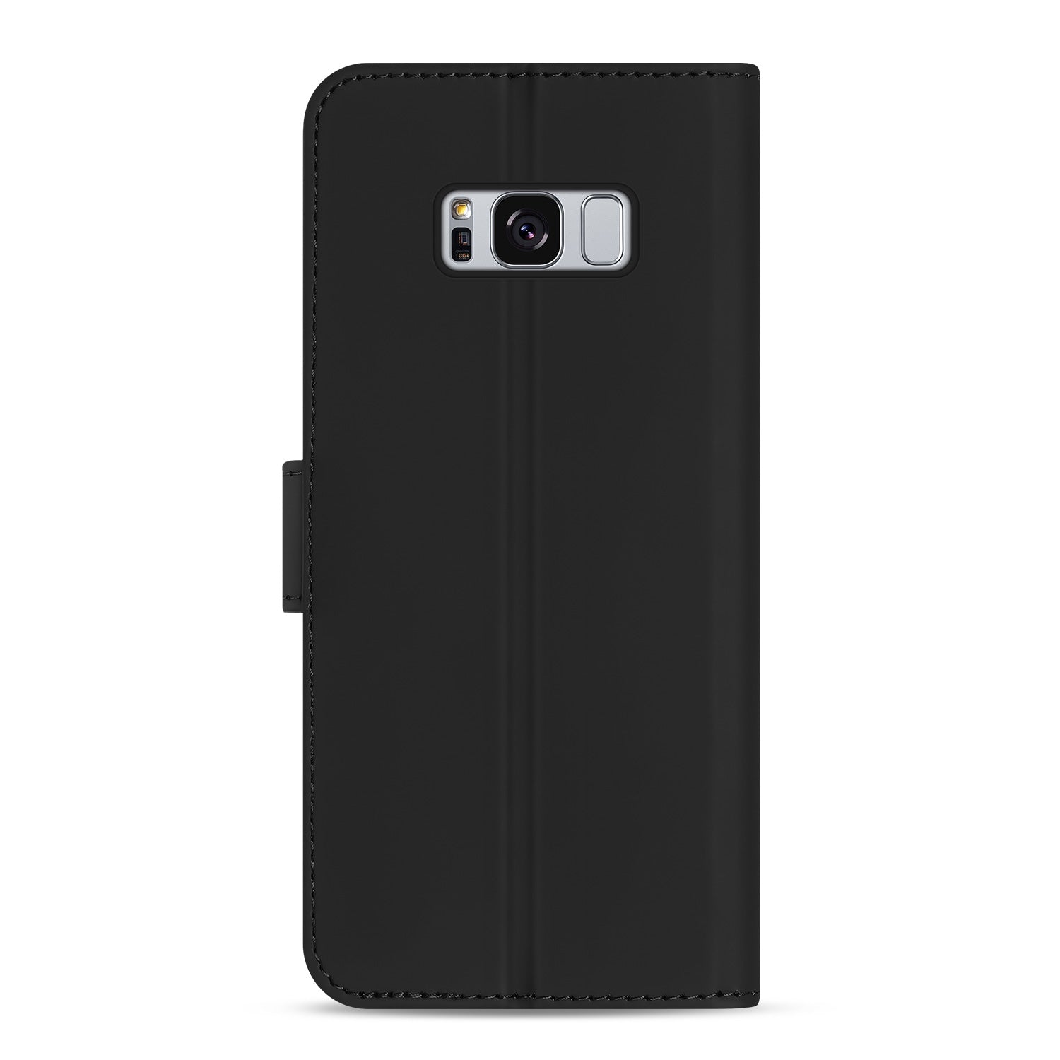 Samsung Galaxy S8 Hoesje Zwart met Opbergvakjes