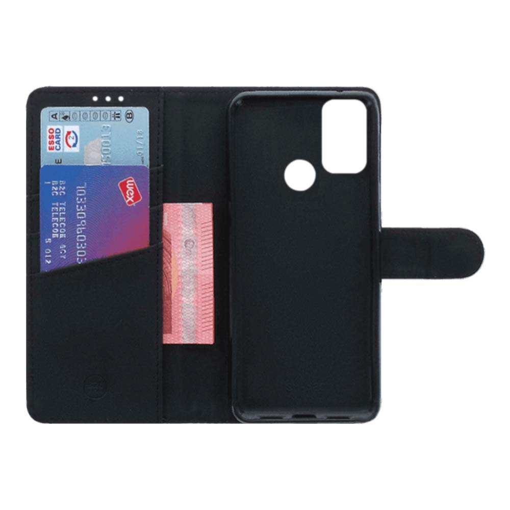 Telefoon Hoesje Alcatel 1S (2021) Wallet Book Case Wit met Pasjeshouder