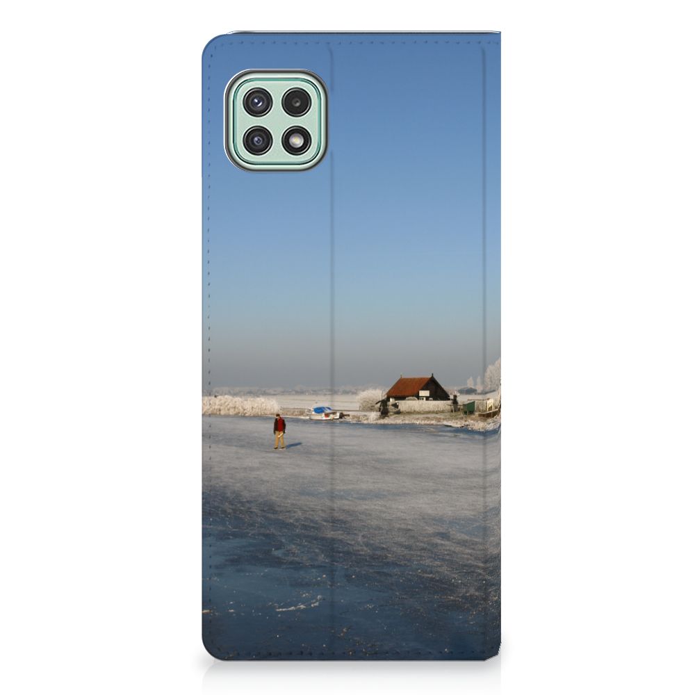 Samsung Galaxy A22 5G Book Cover Schaatsers - B2C Telecom