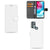 Hoesje Motorola Moto G60s Bookcover Wit met Pasjeshouder