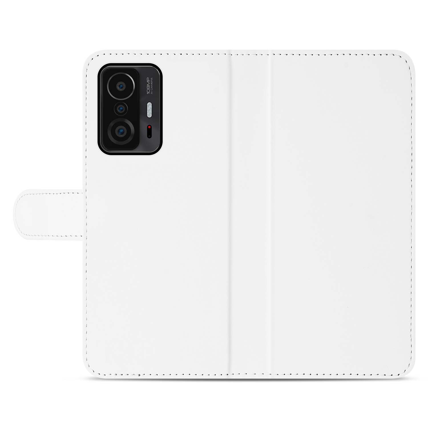 Hoesje Xiaomi 11T | 11T Pro Book Case Wit met Pasjeshouder