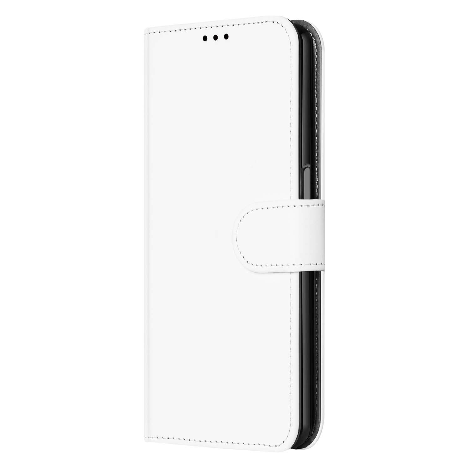 Book Cover OPPO A54 5G | A74 5G | A93 5G Hoesje Wit met Pasjeshouder