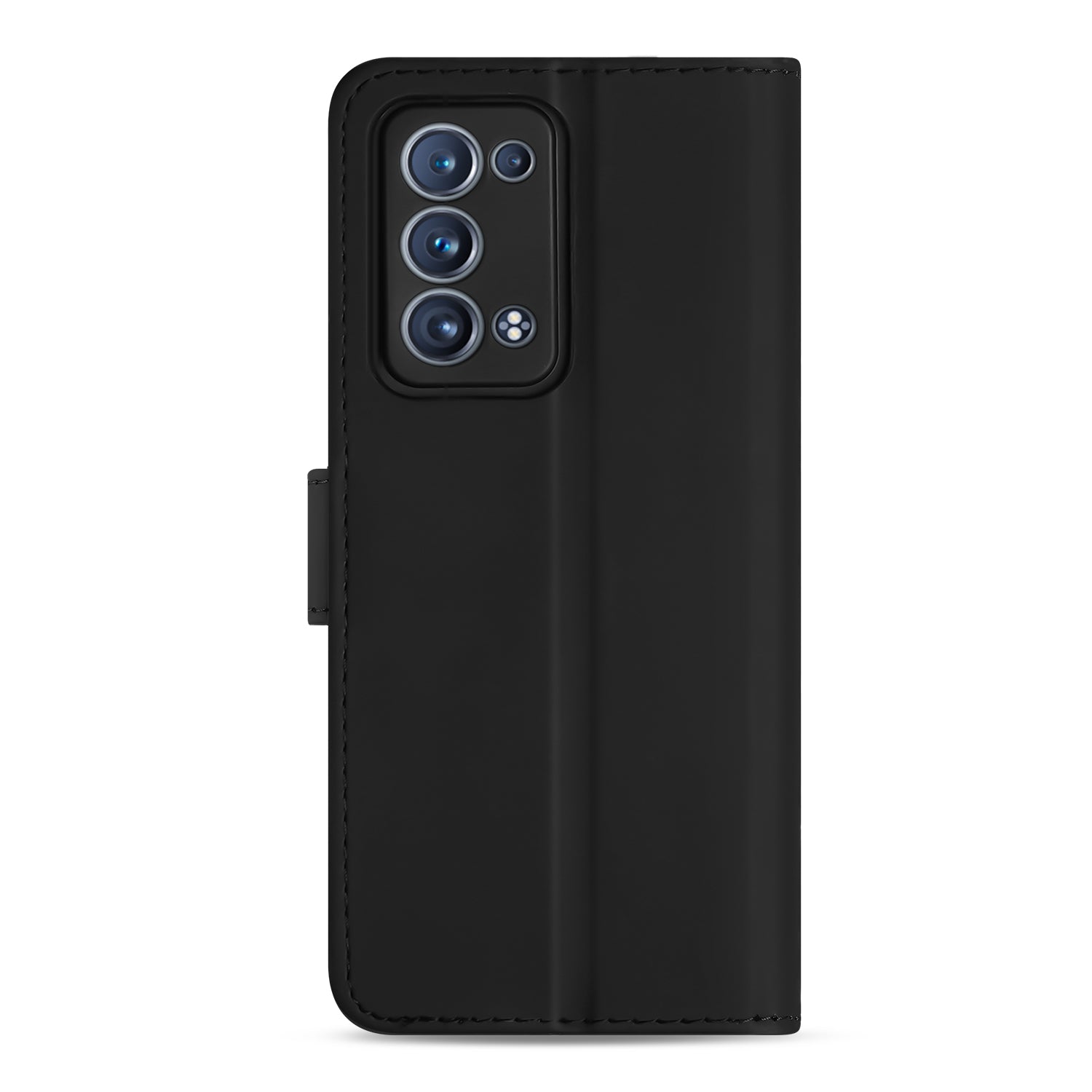 Telefoon Hoesje OPPO Reno6 Pro Plus 5G Book Case Zwart met Pasjeshouder