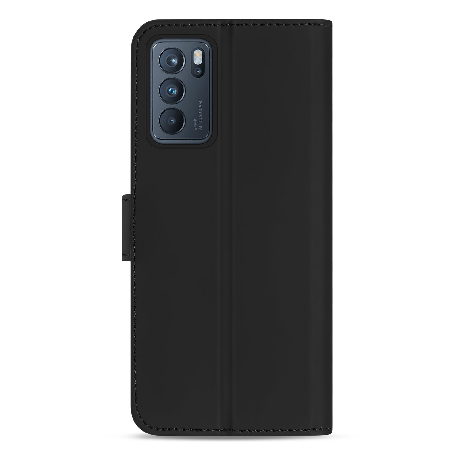 Telefoon Hoesje OPPO Reno6 5G Book Case Zwart met Pasjeshouder