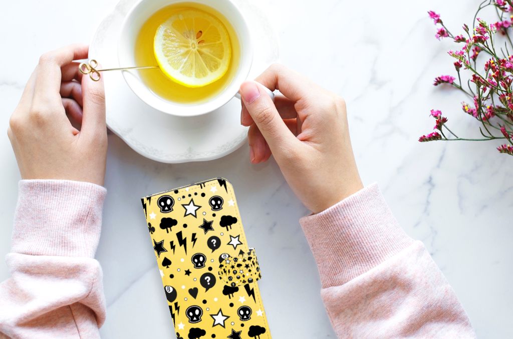 Telefoonhoesje met Naam Samsung Galaxy S9 Plus Punk Geel