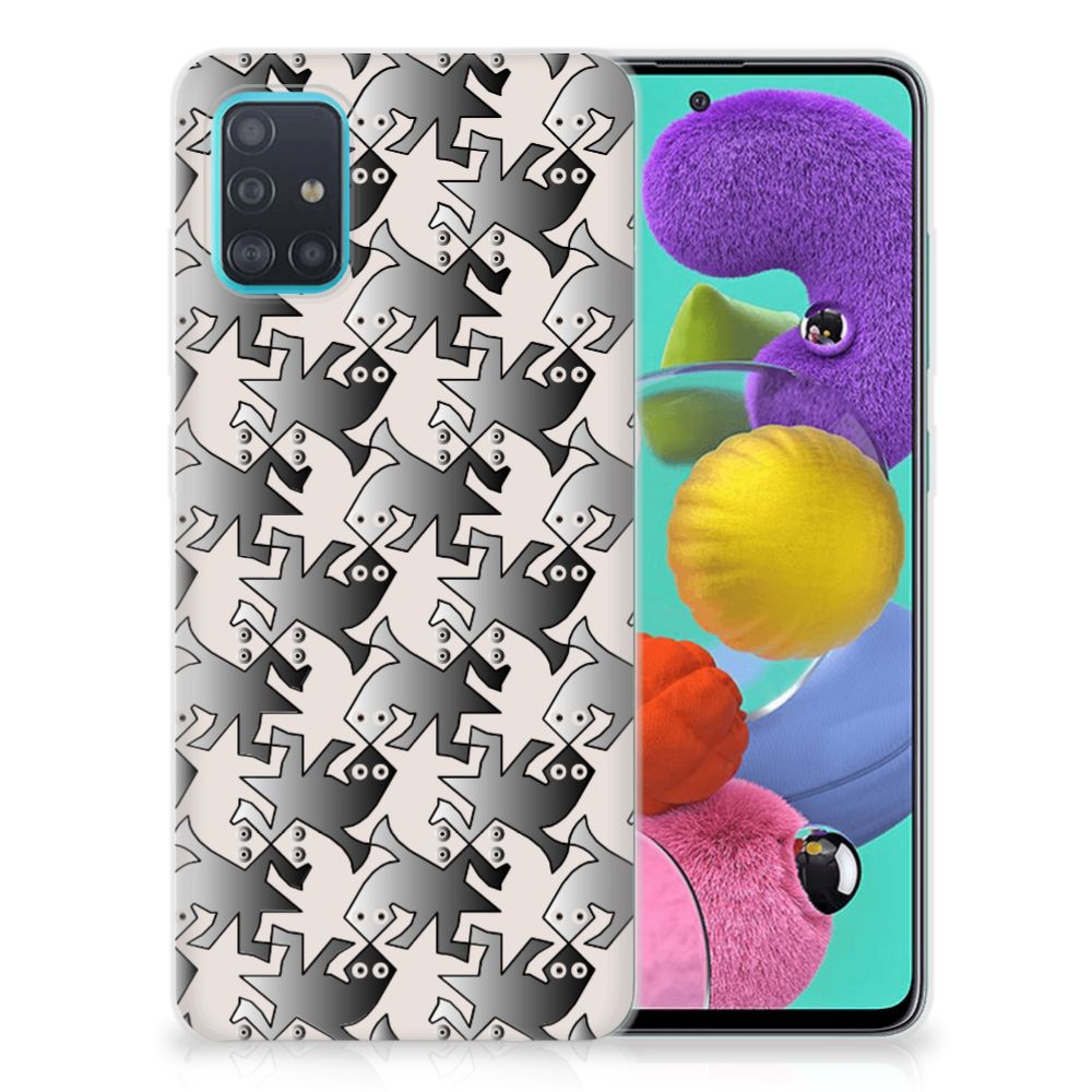 Samsung Galaxy A51 TPU Hoesje Salamander Grey