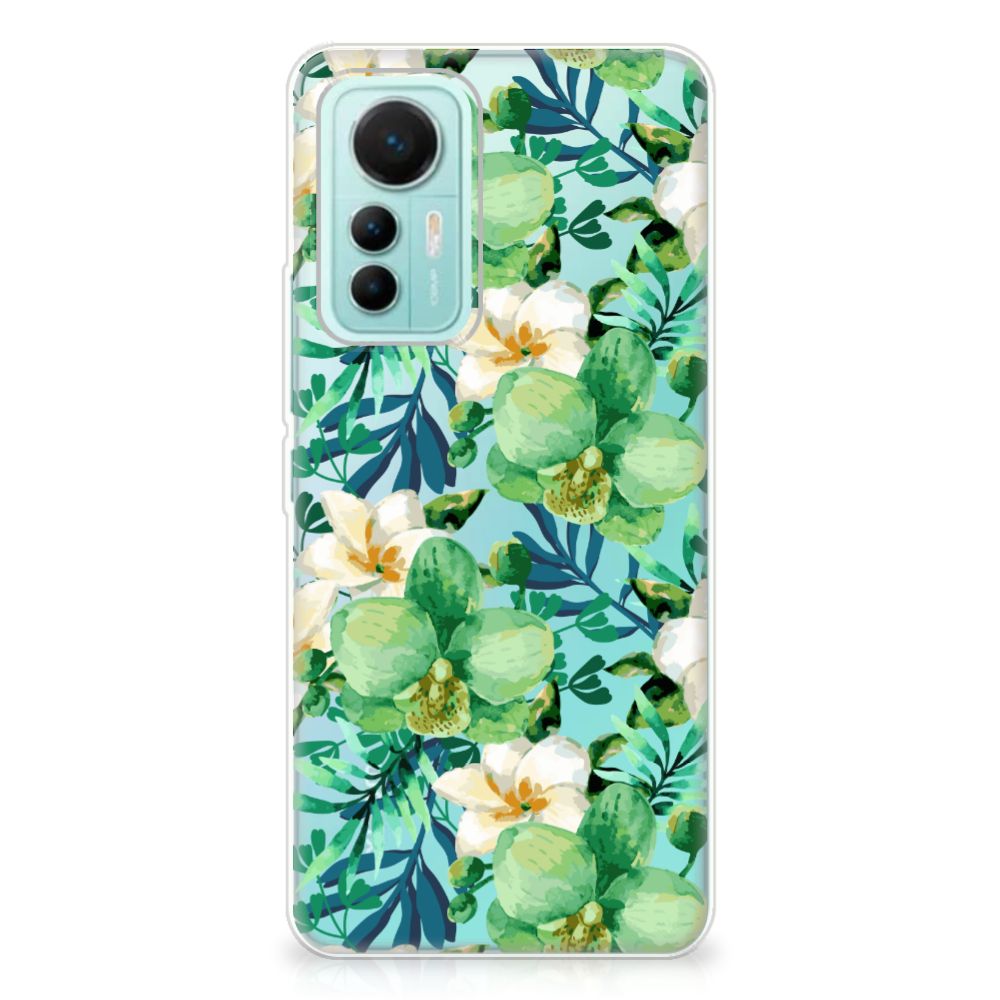 Xiaomi 12 Lite TPU Case Orchidee Groen