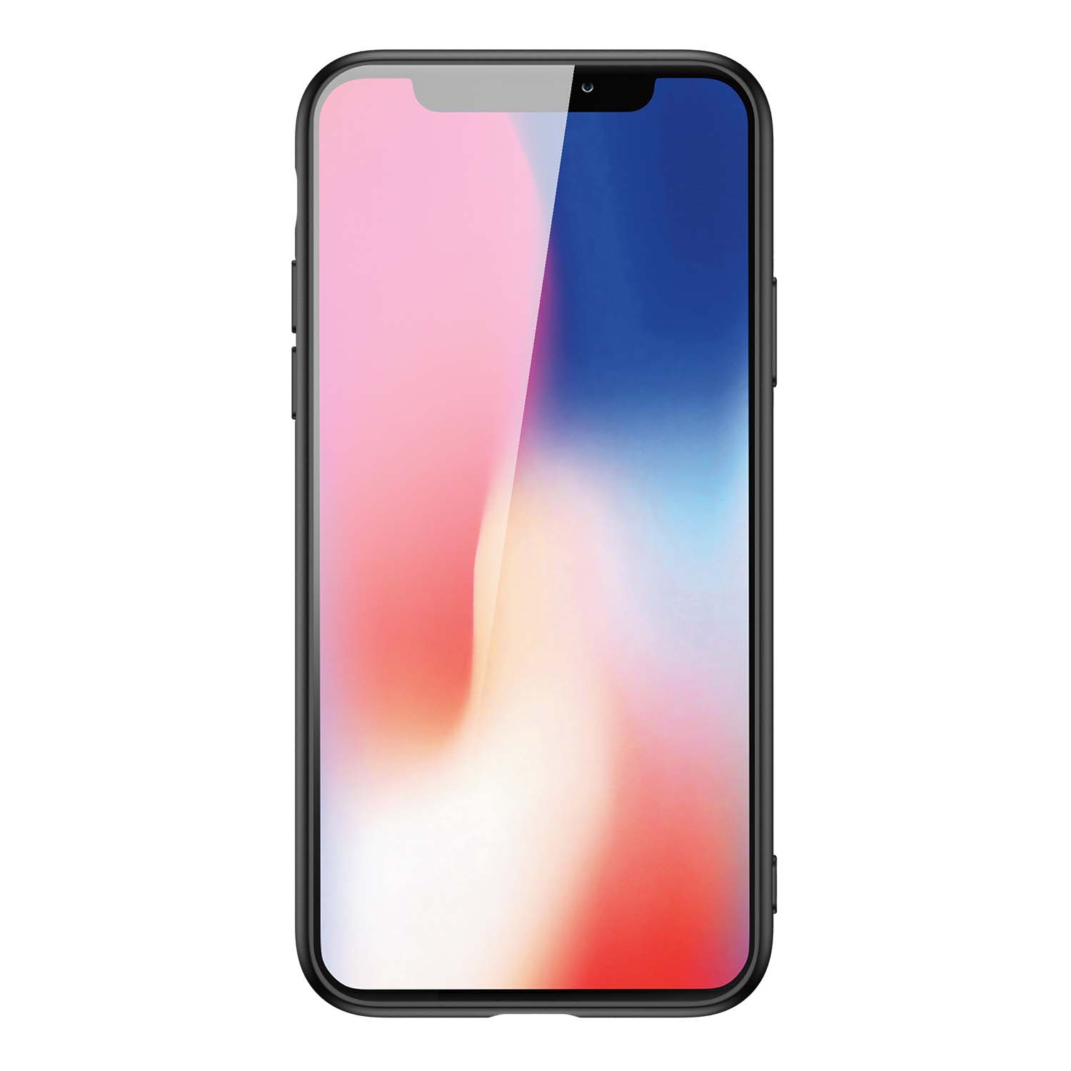 Backcover iPhone X | Xs Hoesje Zwart/wit