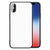 Backcover iPhone X | Xs Hoesje Zwart/wit