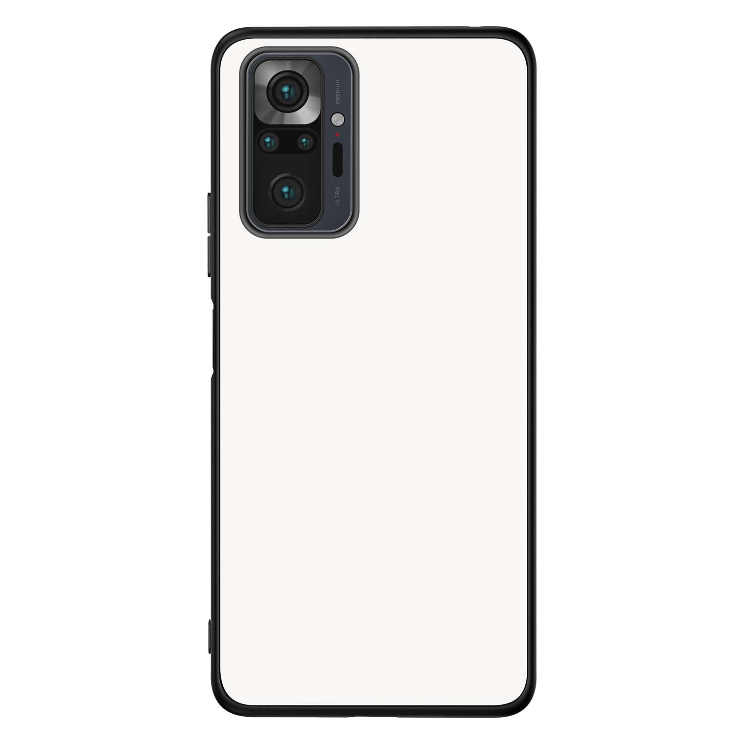 Backcover Xiaomi Redmi Note 10 Pro Hoesje Zwart/wit