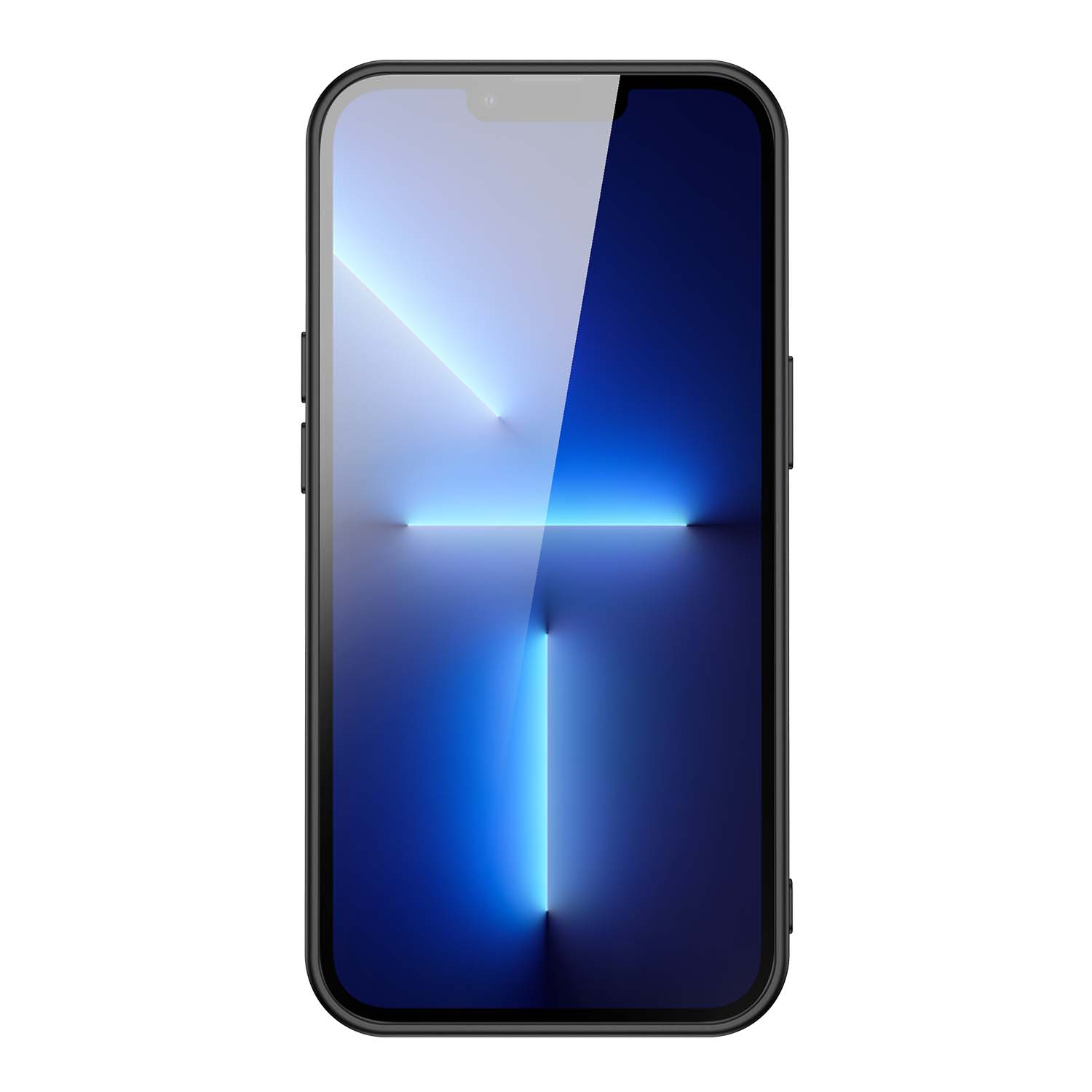 Back Cover Hoesje iPhone 13 Pro Zwart/wit