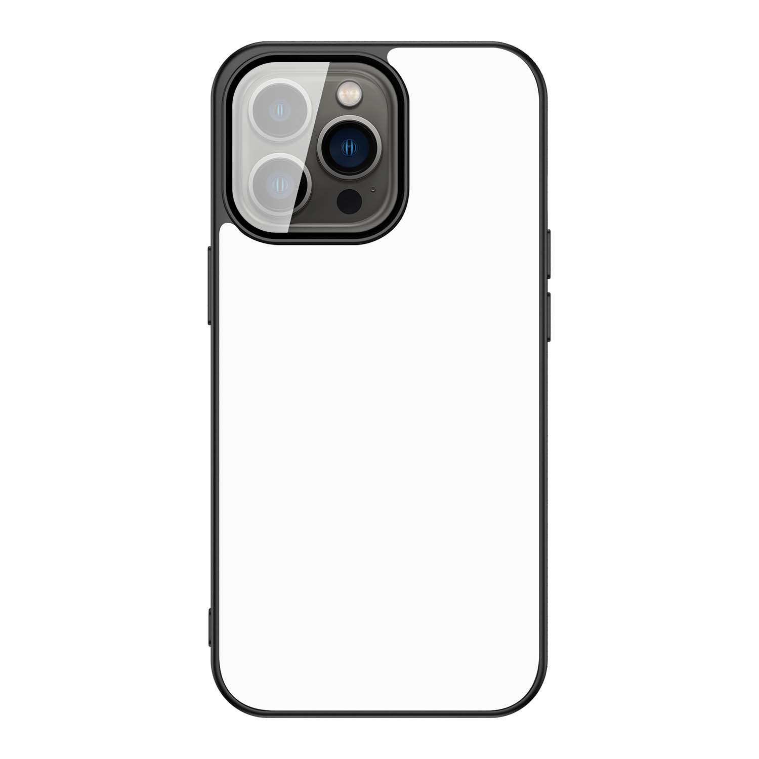 Back Case Hoesje iPhone 13 Pro Max Zwart/wit