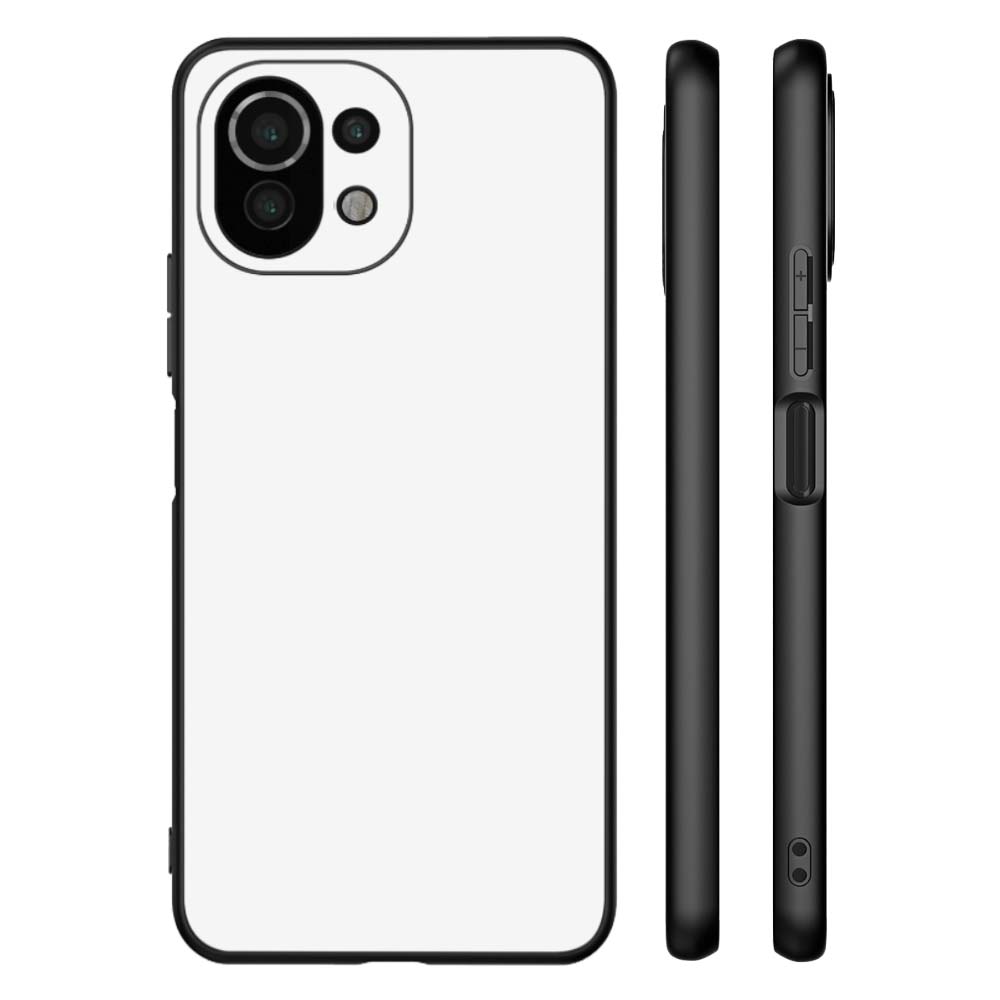 Backcase Xiaomi 11 Lite 5G NE | Mi 11 Lite Telefoon Hoesje Zwart/wit