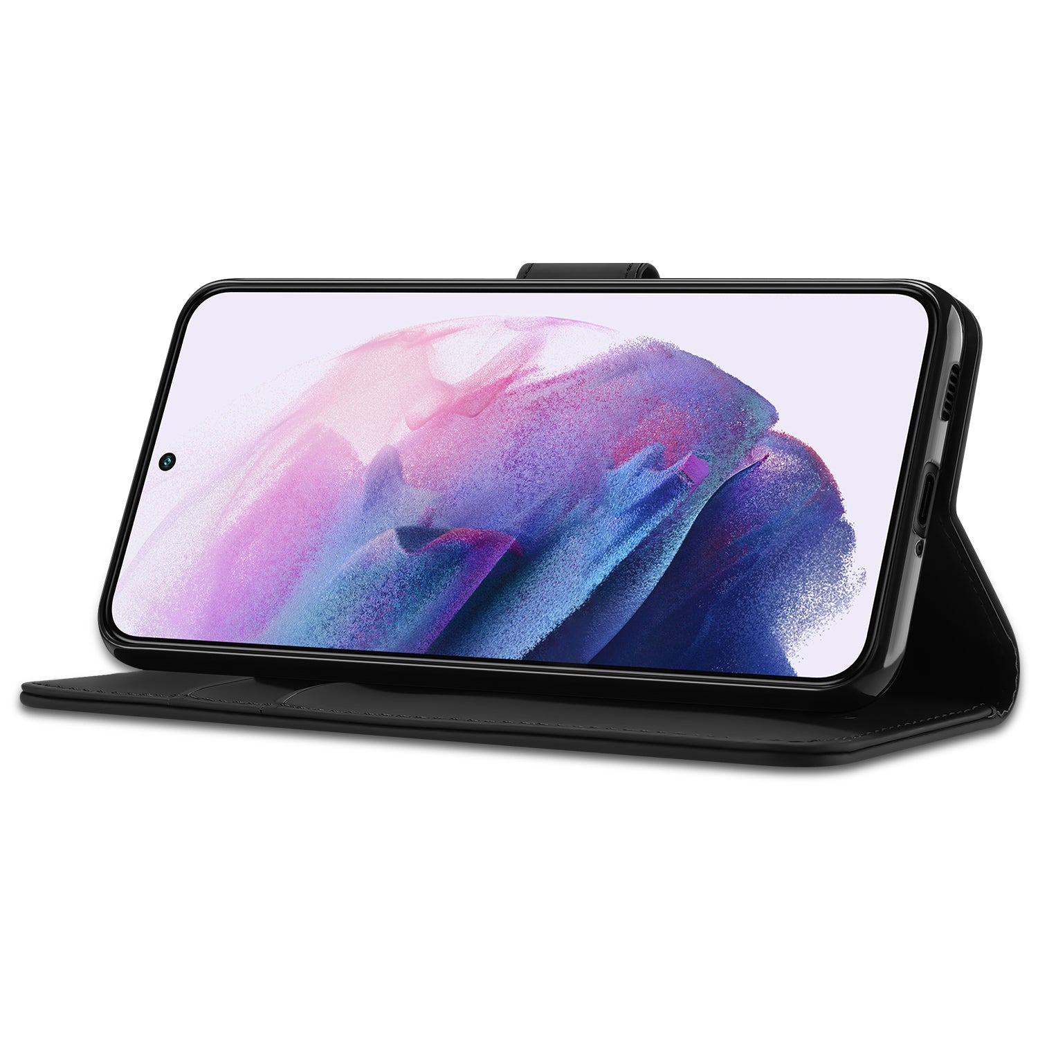 Bookcase Hoesje Samsung Galaxy S22 Zwart met Pasjeshouder