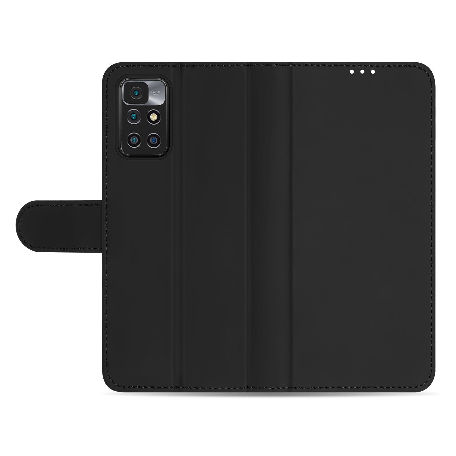 Telefoonhoesje Xiaomi Redmi 10 Bookcase Zwart met Pasjeshouder