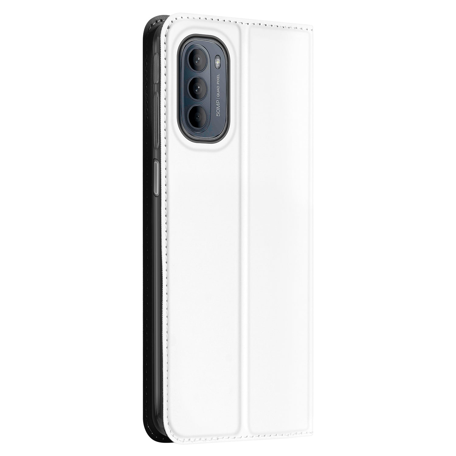 Motorola Moto G31 | G41 Stand Case Telefoonhoesje Wit met Pashouder