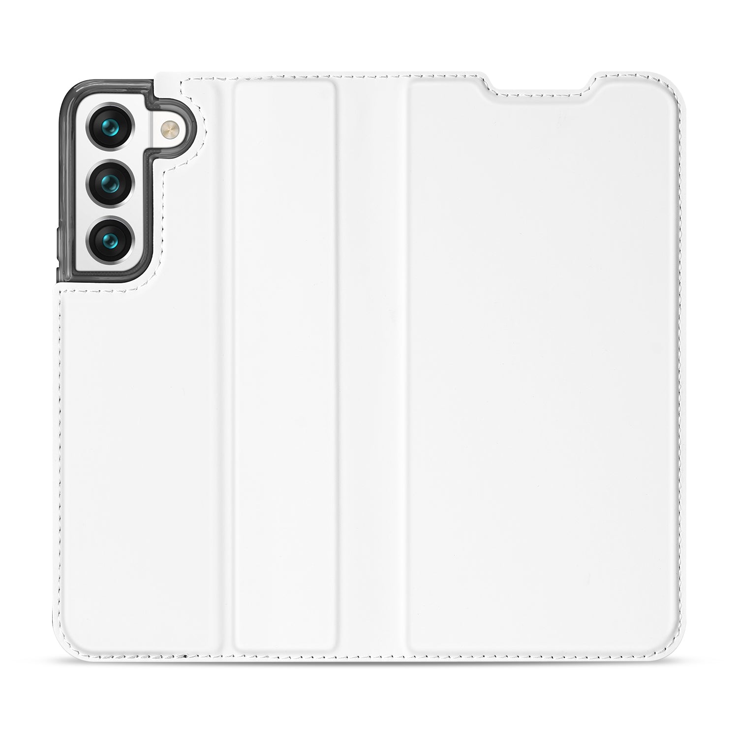 Samsung Galaxy S22 Bookcase Telefoon Hoesje Wit met Pashouder