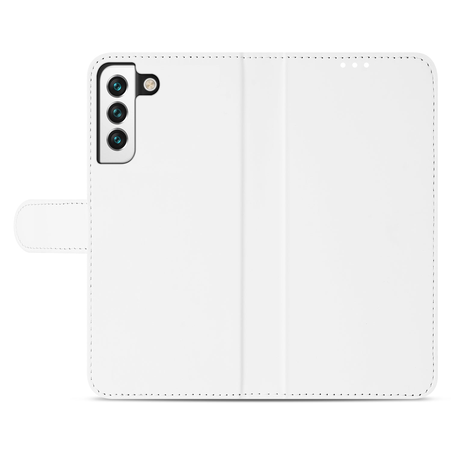 Samsung Galaxy S22 Book Cover Hoesje Wit met Pasjeshouder