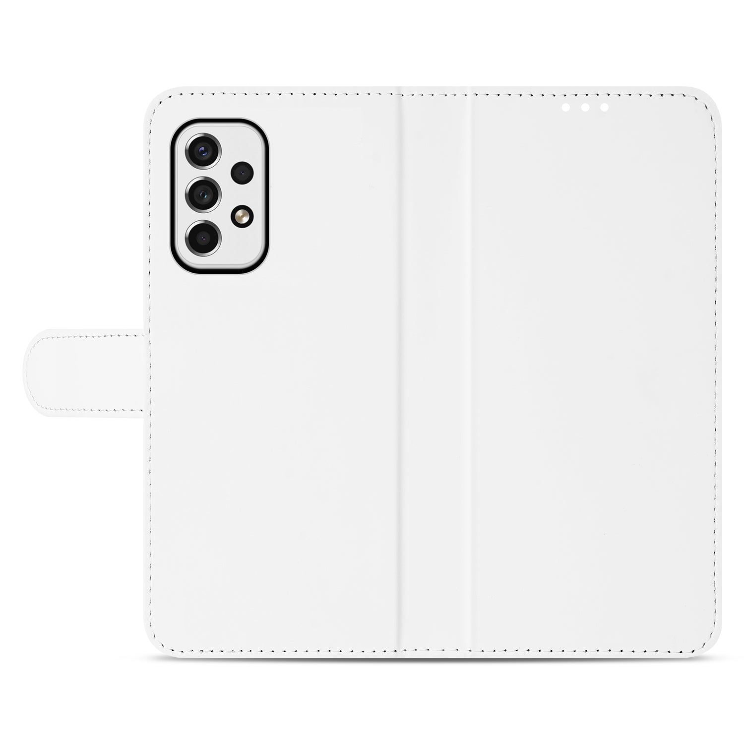 Samsung Galaxy A53 Book Cover Hoesje Wit met Pasjeshouder