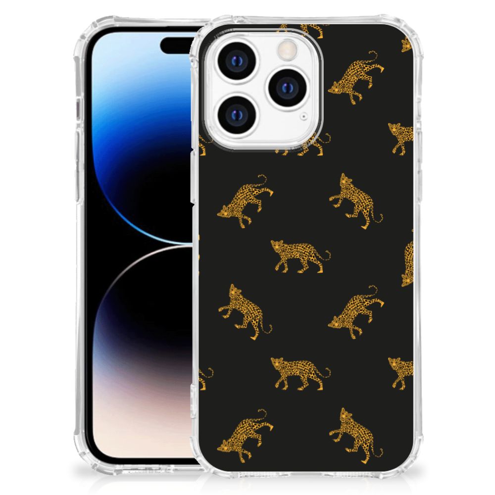 Case Anti-shock voor Apple iPhone 14 Pro Max Leopards