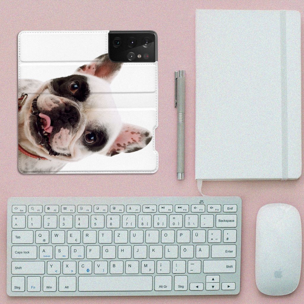 Samsung Galaxy S21 Ultra Hoesje maken Franse Bulldog - B2C Telecom