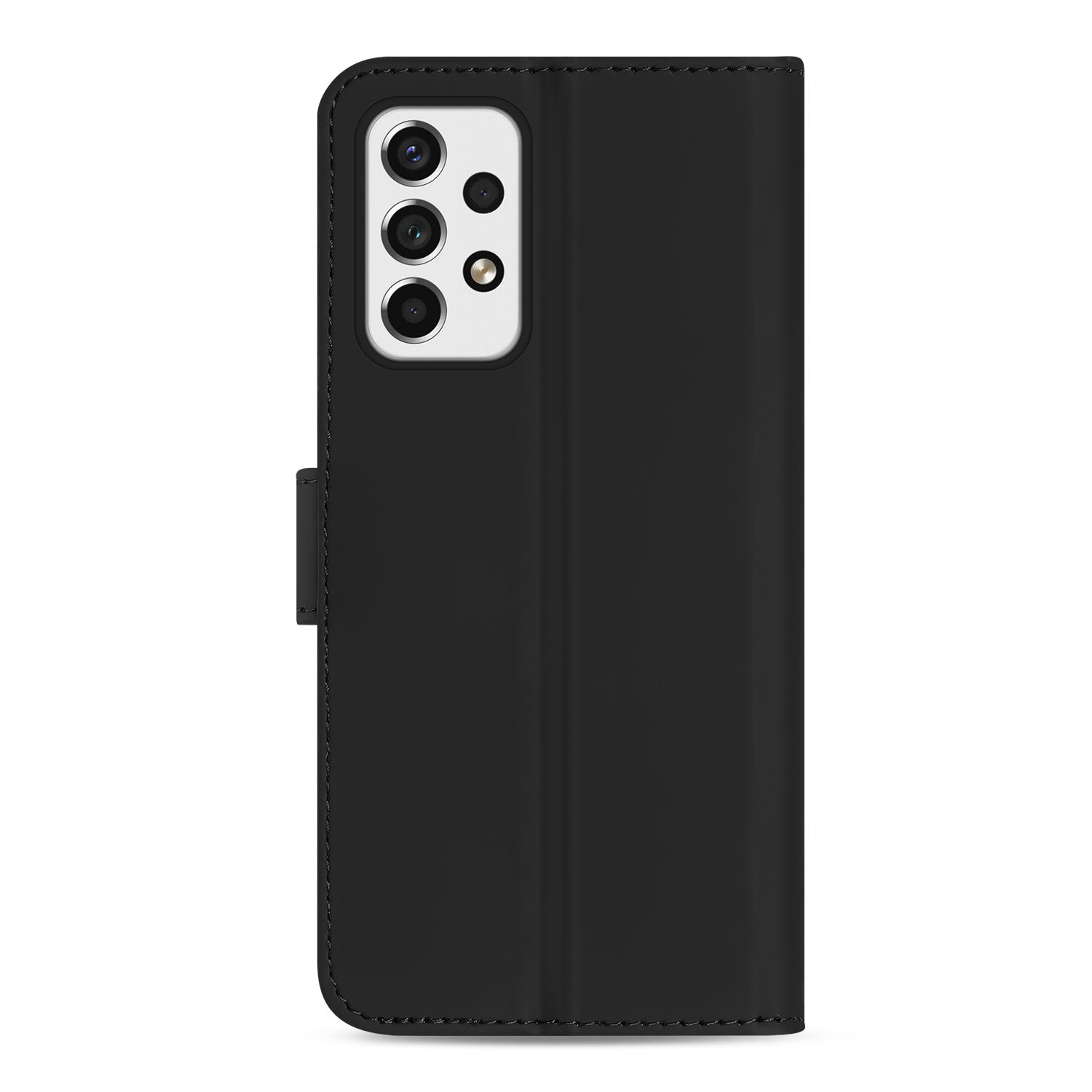Book Case Galaxy A73 5G Hoesje Zwart met Pasjeshouder