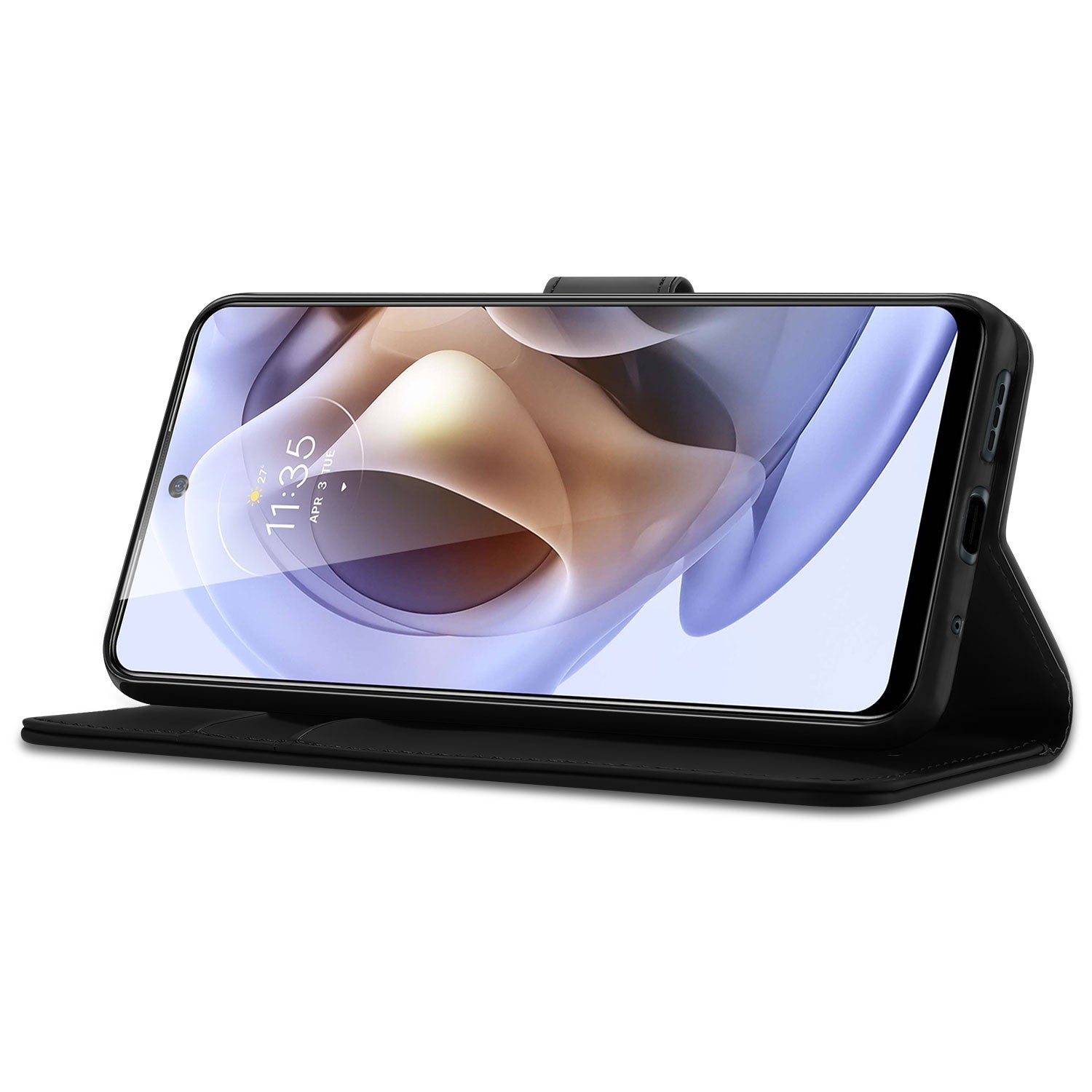 Motorola Moto G31 | G41 Book Cover Zwart met Pasjeshouder