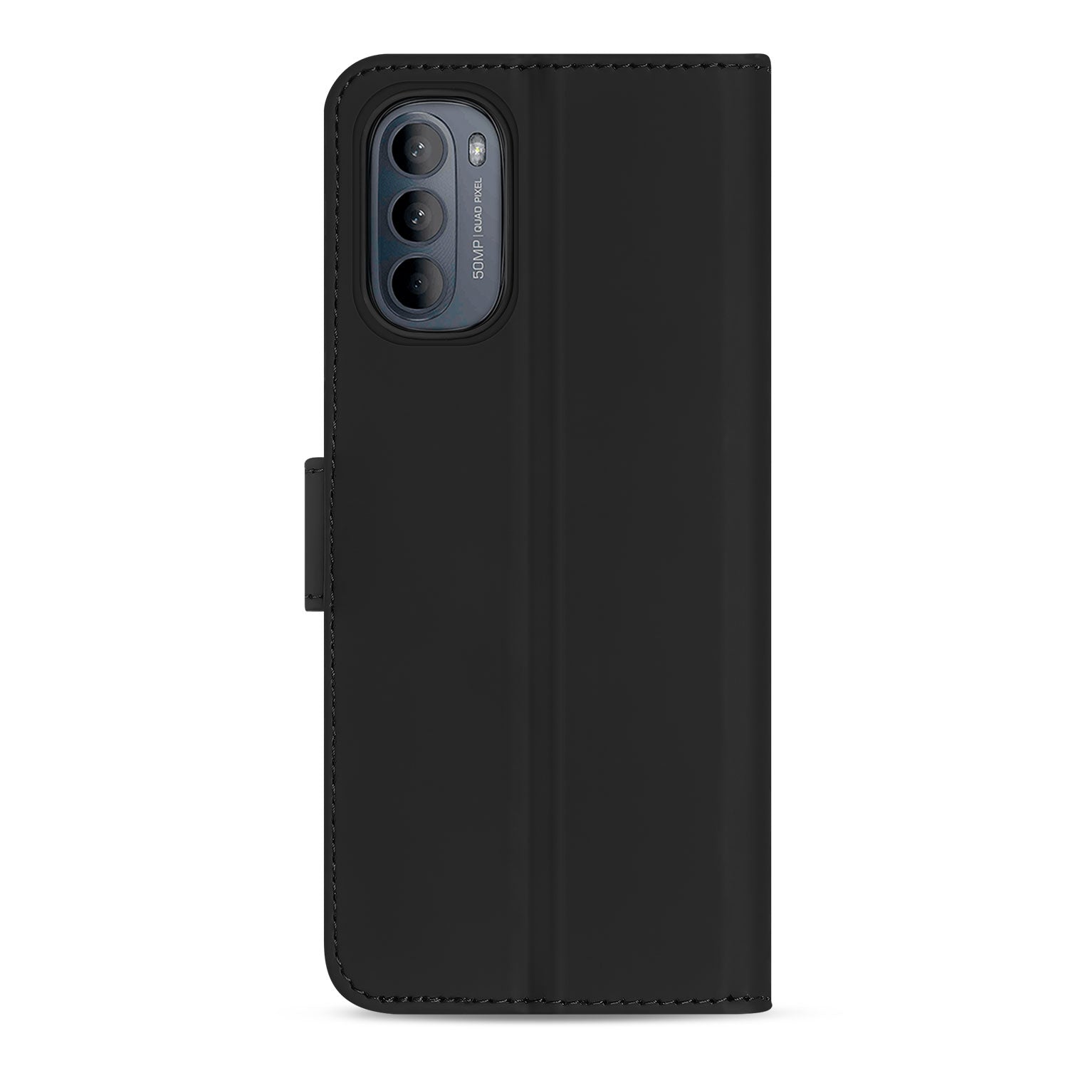 Motorola Moto G31 | G41 Book Cover Zwart met Pasjeshouder