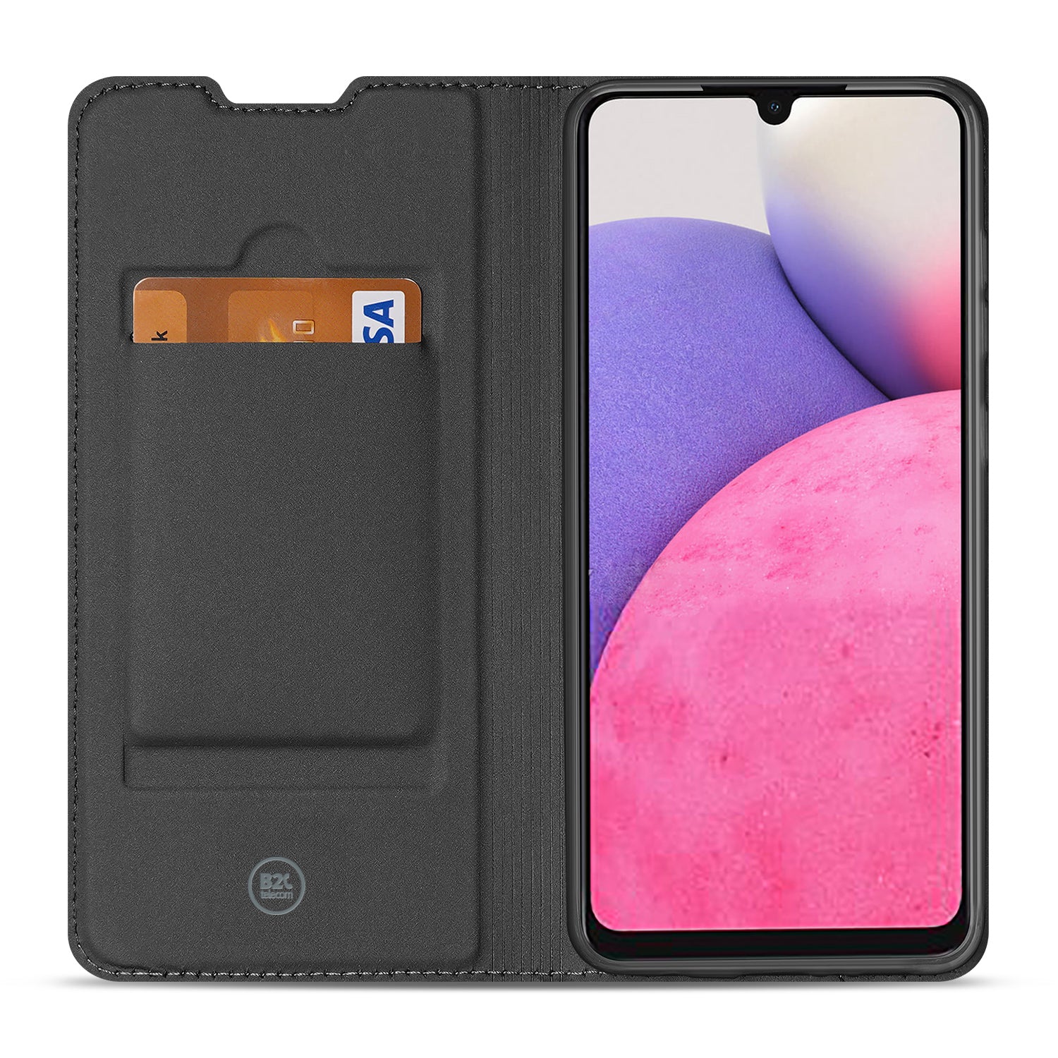 Telefoonhoesje Samsung Galaxy A33 5G Book Case Wit met Pashouder