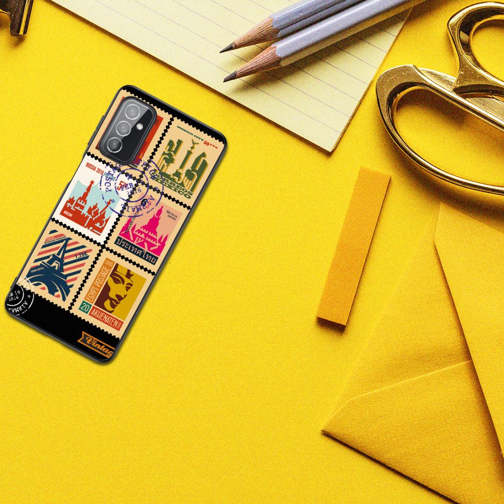 Samsung Galaxy M52 TPU Backcover Postzegels B2C Telecom
