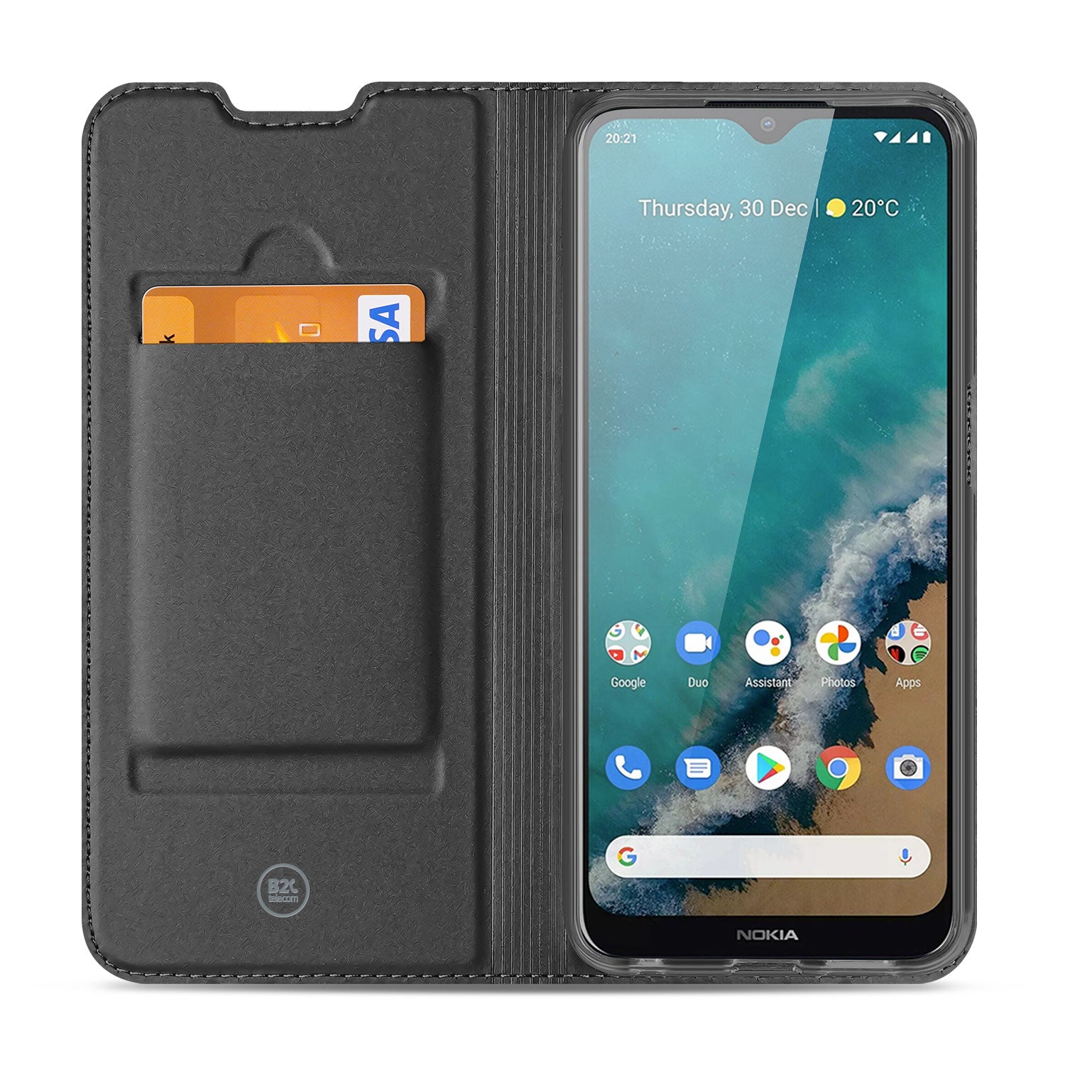 Telefoonhoesje Nokia G50 Book Case Wit met Pashouder