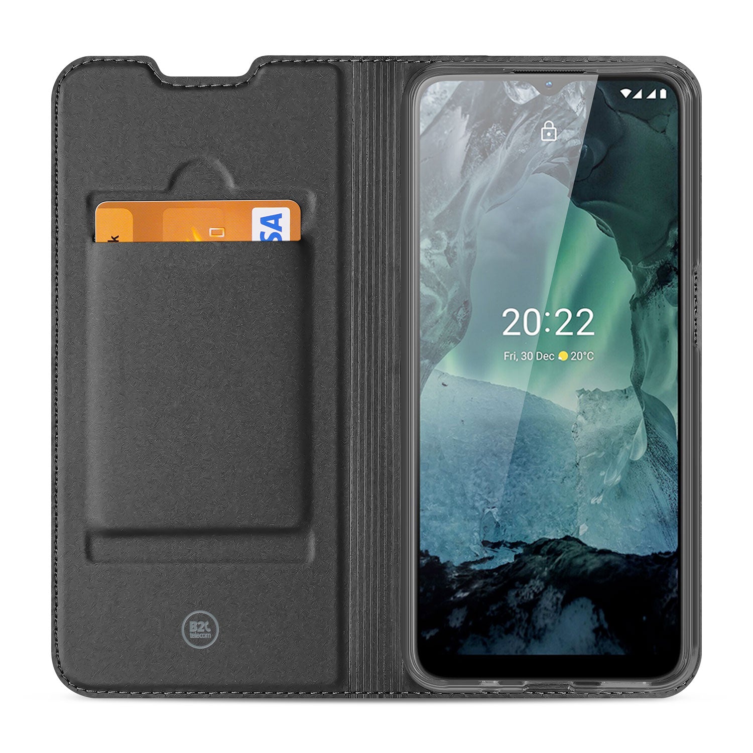 Telefoonhoesje Nokia G11 | G21 Stand Case Wit met Pashouder