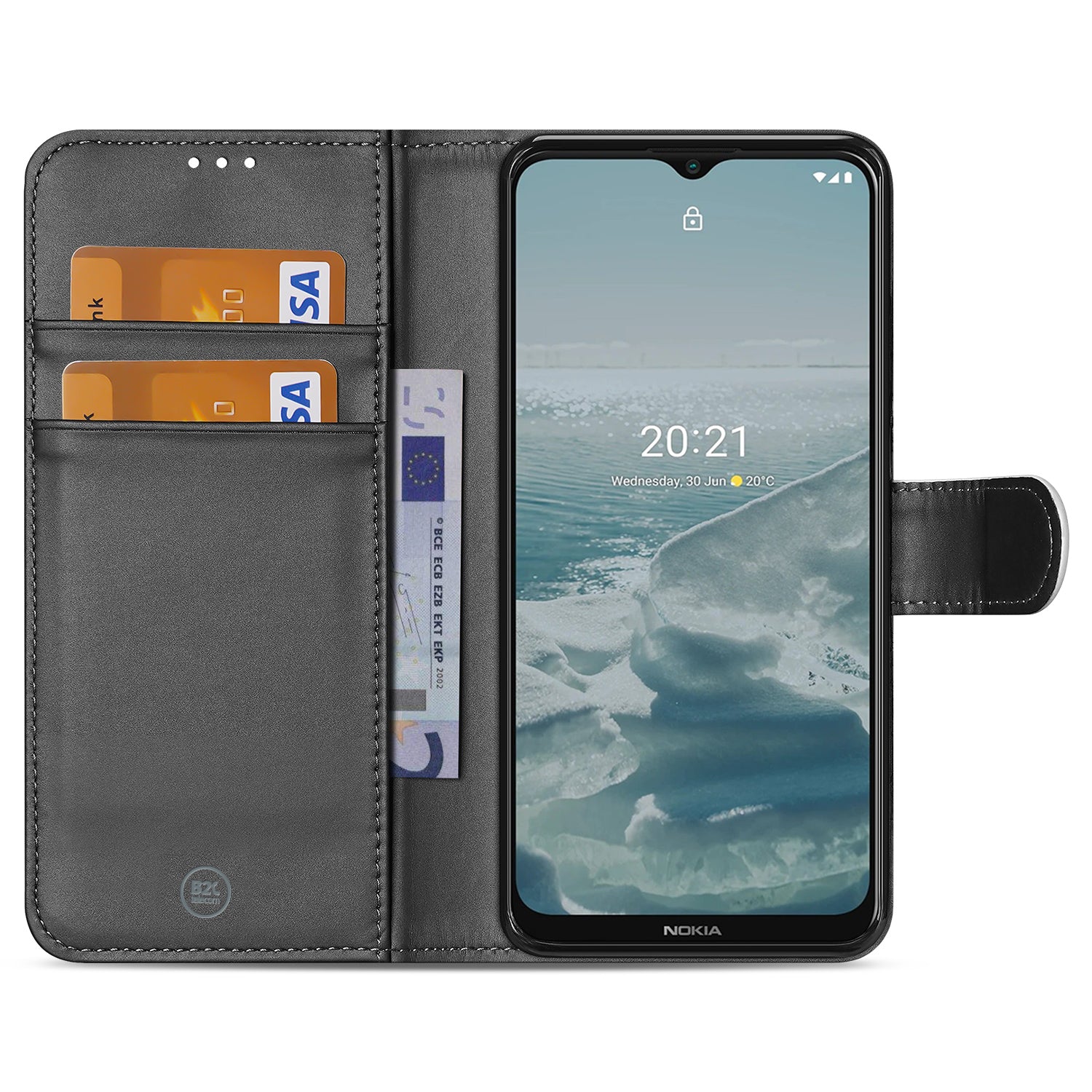 Book Case Telefoonhoesje voor de Nokia G10 | G20 | G30 Wit met Pasjeshouder