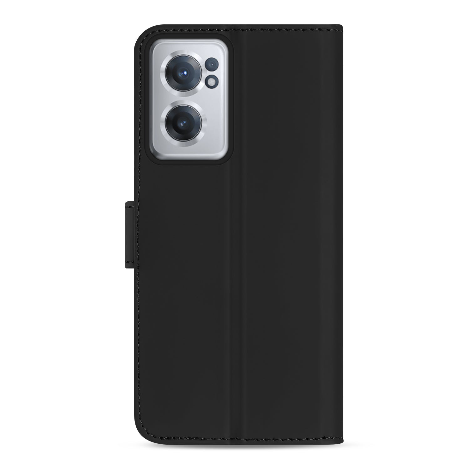 OnePlus Nord CE 2 Boekhoesje Zwart met Stand Case en Pasjeshouder