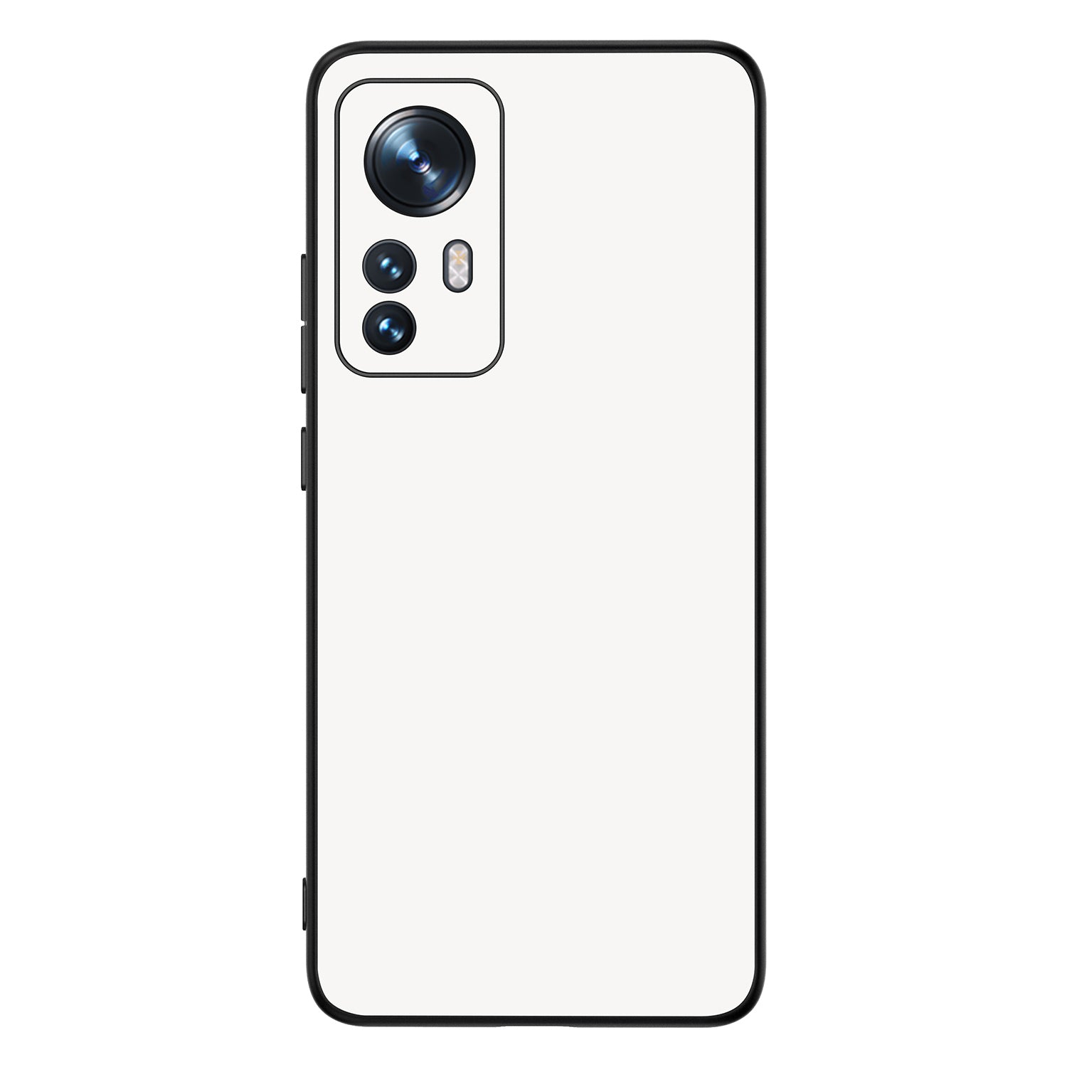 Back Cover Xiaomi 12 | 12X Hoesje Zwart/Wit