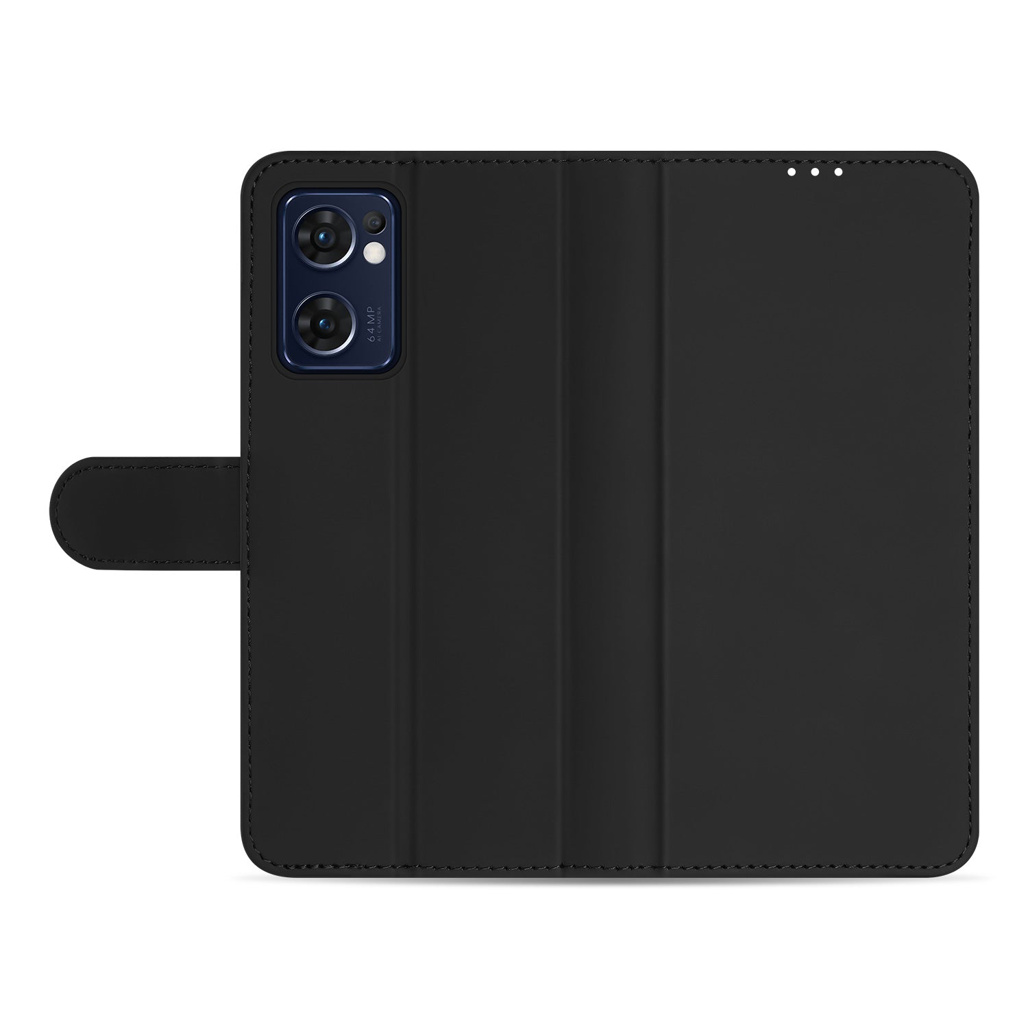 Book Case Telefoonhoesje voor de OPPO Reno 7 5G | Find X5 Lite Zwart met Pasjeshouder