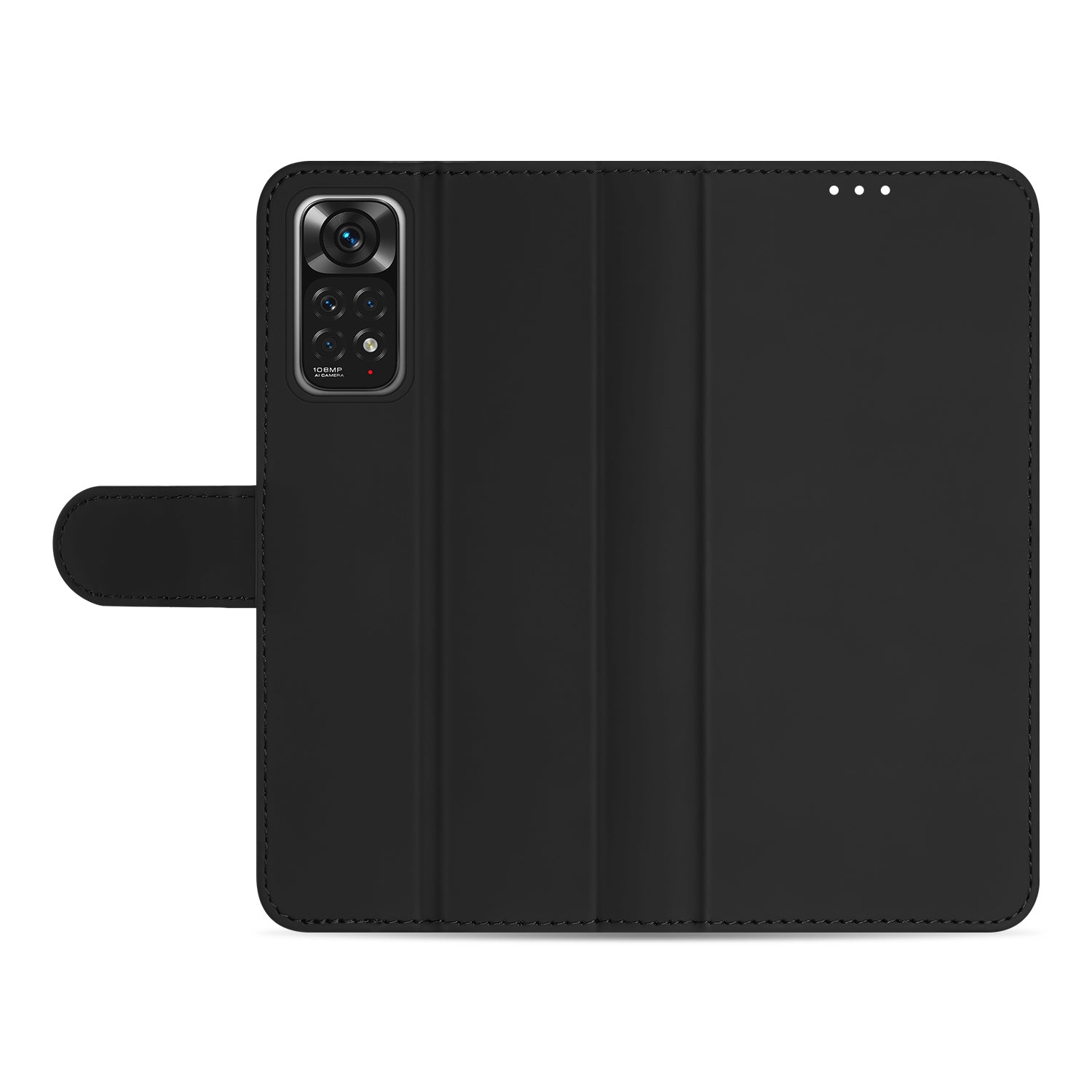 Book Case Telefoonhoesje voor de Xiaomi Redmi Note 11 Pro Zwart met Pasjeshouder